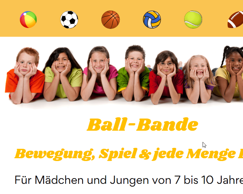 Ball-Bande: Neues Sportangebot für Kinder